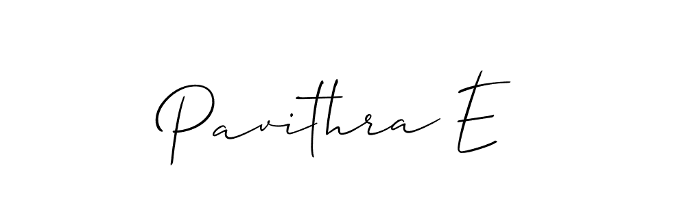 Make a beautiful signature design for name Pavithra E. With this signature (Allison_Script) style, you can create a handwritten signature for free. Pavithra E signature style 2 images and pictures png