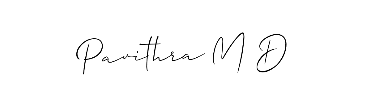 How to Draw Pavithra M D signature style? Allison_Script is a latest design signature styles for name Pavithra M D. Pavithra M D signature style 2 images and pictures png