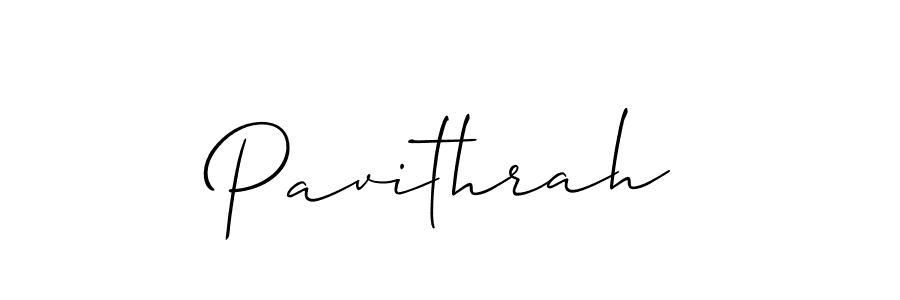 How to make Pavithrah name signature. Use Allison_Script style for creating short signs online. This is the latest handwritten sign. Pavithrah signature style 2 images and pictures png