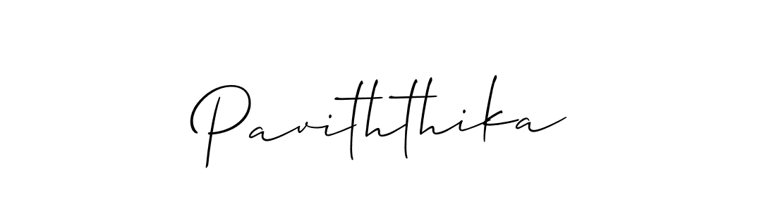 Make a beautiful signature design for name Paviththika. With this signature (Allison_Script) style, you can create a handwritten signature for free. Paviththika signature style 2 images and pictures png