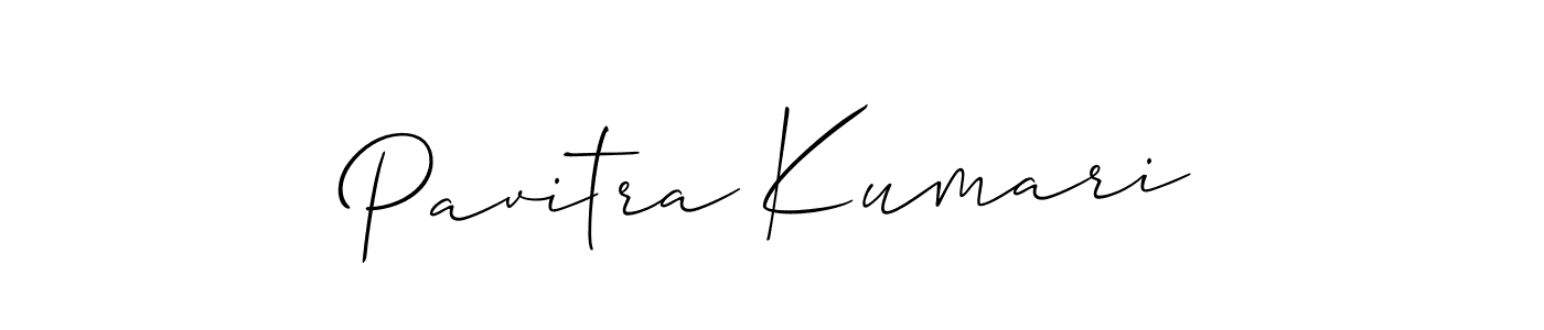 Make a beautiful signature design for name Pavitra Kumari. With this signature (Allison_Script) style, you can create a handwritten signature for free. Pavitra Kumari signature style 2 images and pictures png
