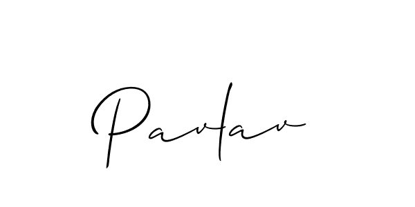 Design your own signature with our free online signature maker. With this signature software, you can create a handwritten (Allison_Script) signature for name Pavlav. Pavlav signature style 2 images and pictures png