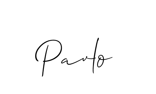 How to make Pavlo signature? Allison_Script is a professional autograph style. Create handwritten signature for Pavlo name. Pavlo signature style 2 images and pictures png