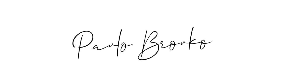 How to Draw Pavlo Brovko signature style? Allison_Script is a latest design signature styles for name Pavlo Brovko. Pavlo Brovko signature style 2 images and pictures png