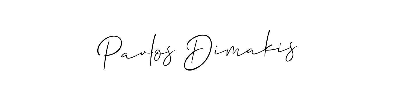 Pavlos Dimakis stylish signature style. Best Handwritten Sign (Allison_Script) for my name. Handwritten Signature Collection Ideas for my name Pavlos Dimakis. Pavlos Dimakis signature style 2 images and pictures png