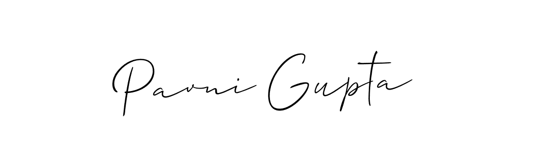 Also we have Pavni Gupta name is the best signature style. Create professional handwritten signature collection using Allison_Script autograph style. Pavni Gupta signature style 2 images and pictures png