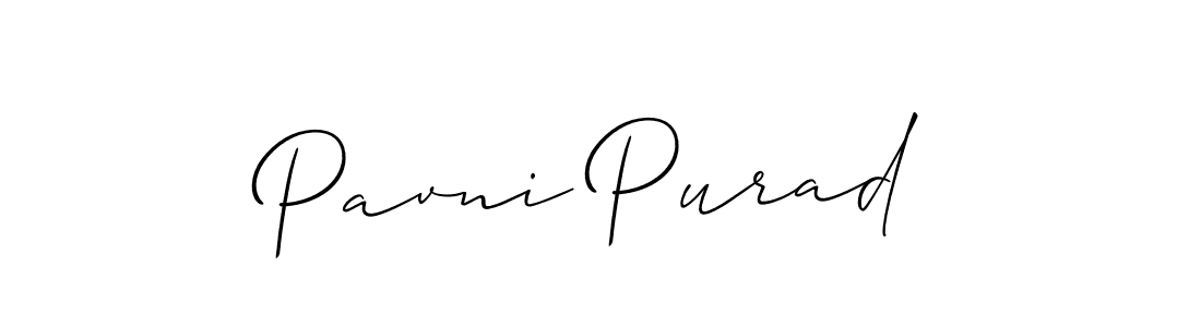 Similarly Allison_Script is the best handwritten signature design. Signature creator online .You can use it as an online autograph creator for name Pavni Purad. Pavni Purad signature style 2 images and pictures png