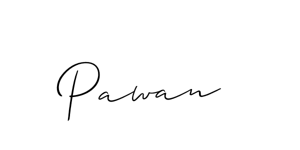 Design your own signature with our free online signature maker. With this signature software, you can create a handwritten (Allison_Script) signature for name Pawan . Pawan  signature style 2 images and pictures png