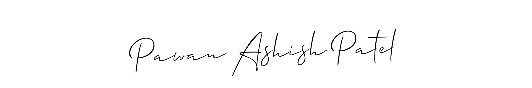 Make a short Pawan Ashish Patel signature style. Manage your documents anywhere anytime using Allison_Script. Create and add eSignatures, submit forms, share and send files easily. Pawan Ashish Patel signature style 2 images and pictures png