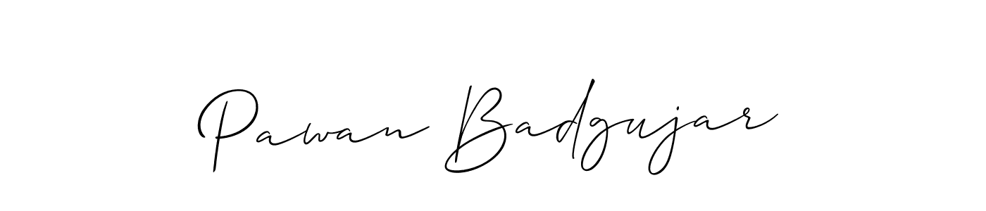 Make a short Pawan Badgujar signature style. Manage your documents anywhere anytime using Allison_Script. Create and add eSignatures, submit forms, share and send files easily. Pawan Badgujar signature style 2 images and pictures png