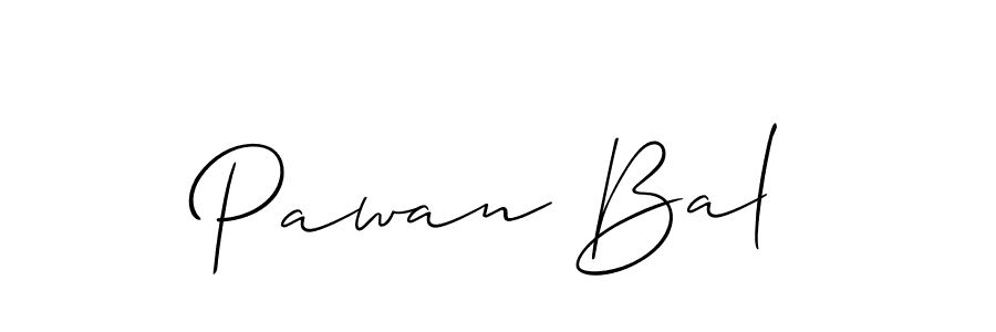 It looks lik you need a new signature style for name Pawan Bal. Design unique handwritten (Allison_Script) signature with our free signature maker in just a few clicks. Pawan Bal signature style 2 images and pictures png