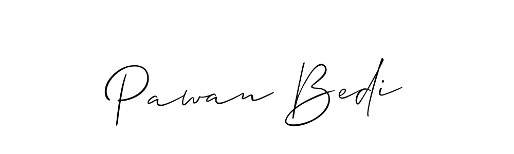 Pawan Bedi stylish signature style. Best Handwritten Sign (Allison_Script) for my name. Handwritten Signature Collection Ideas for my name Pawan Bedi. Pawan Bedi signature style 2 images and pictures png