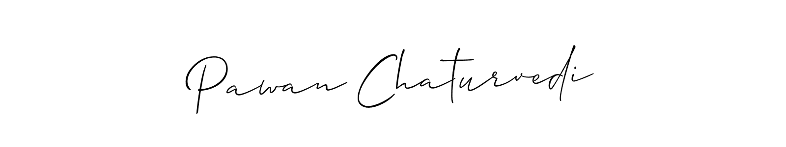 Design your own signature with our free online signature maker. With this signature software, you can create a handwritten (Allison_Script) signature for name Pawan Chaturvedi. Pawan Chaturvedi signature style 2 images and pictures png