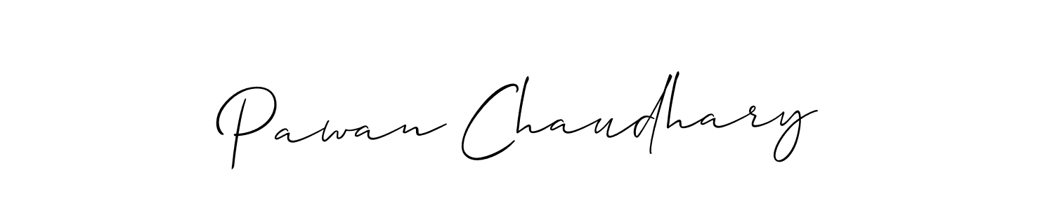 Use a signature maker to create a handwritten signature online. With this signature software, you can design (Allison_Script) your own signature for name Pawan Chaudhary. Pawan Chaudhary signature style 2 images and pictures png