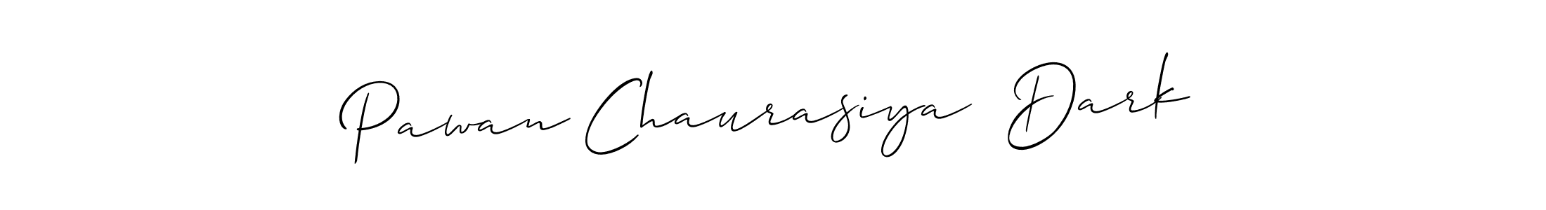 This is the best signature style for the Pawan Chaurasiya  Dark name. Also you like these signature font (Allison_Script). Mix name signature. Pawan Chaurasiya  Dark signature style 2 images and pictures png