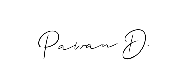 It looks lik you need a new signature style for name Pawan D.. Design unique handwritten (Allison_Script) signature with our free signature maker in just a few clicks. Pawan D. signature style 2 images and pictures png