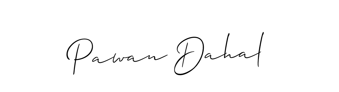 You should practise on your own different ways (Allison_Script) to write your name (Pawan Dahal) in signature. don't let someone else do it for you. Pawan Dahal signature style 2 images and pictures png
