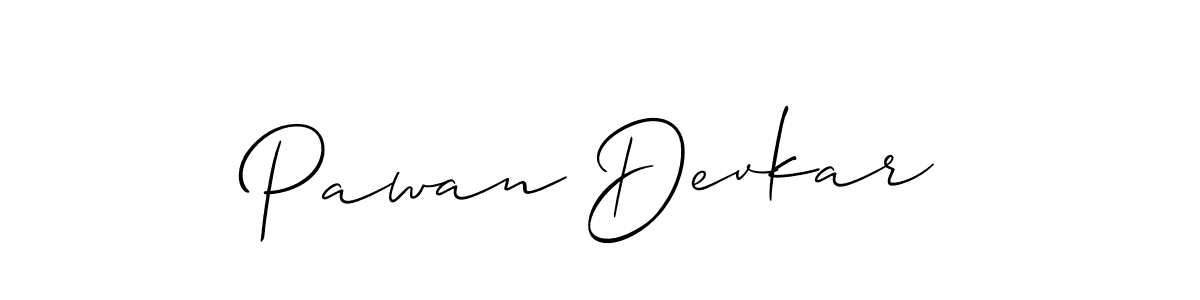 Design your own signature with our free online signature maker. With this signature software, you can create a handwritten (Allison_Script) signature for name Pawan Devkar. Pawan Devkar signature style 2 images and pictures png