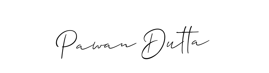 How to make Pawan Dutta name signature. Use Allison_Script style for creating short signs online. This is the latest handwritten sign. Pawan Dutta signature style 2 images and pictures png