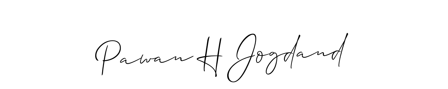 This is the best signature style for the Pawan H Jogdand name. Also you like these signature font (Allison_Script). Mix name signature. Pawan H Jogdand signature style 2 images and pictures png
