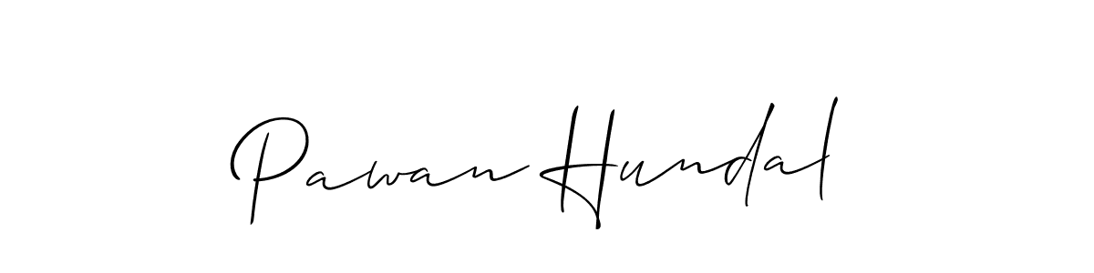 The best way (Allison_Script) to make a short signature is to pick only two or three words in your name. The name Pawan Hundal include a total of six letters. For converting this name. Pawan Hundal signature style 2 images and pictures png