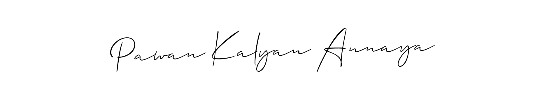 Design your own signature with our free online signature maker. With this signature software, you can create a handwritten (Allison_Script) signature for name Pawan Kalyan Annaya. Pawan Kalyan Annaya signature style 2 images and pictures png