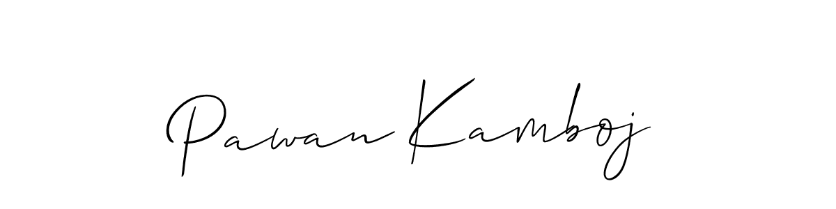 Similarly Allison_Script is the best handwritten signature design. Signature creator online .You can use it as an online autograph creator for name Pawan Kamboj. Pawan Kamboj signature style 2 images and pictures png