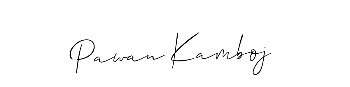 It looks lik you need a new signature style for name Pawan Kamboj. Design unique handwritten (Allison_Script) signature with our free signature maker in just a few clicks. Pawan Kamboj signature style 2 images and pictures png