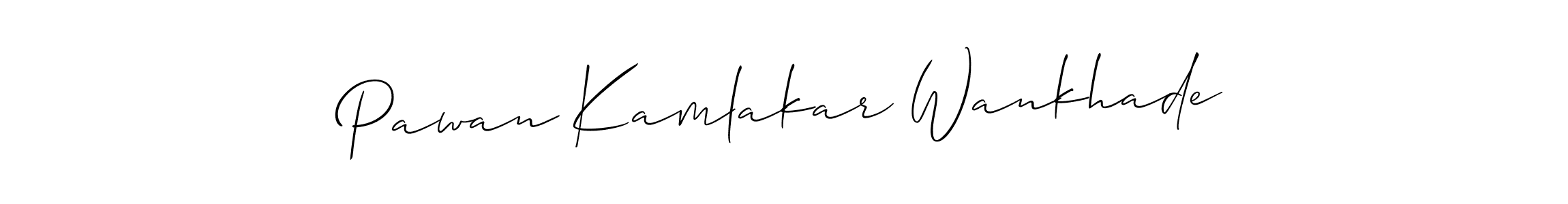 Similarly Allison_Script is the best handwritten signature design. Signature creator online .You can use it as an online autograph creator for name Pawan Kamlakar Wankhade. Pawan Kamlakar Wankhade signature style 2 images and pictures png