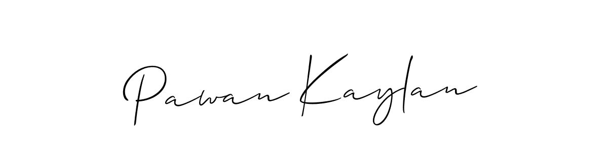 Create a beautiful signature design for name Pawan Kaylan. With this signature (Allison_Script) fonts, you can make a handwritten signature for free. Pawan Kaylan signature style 2 images and pictures png