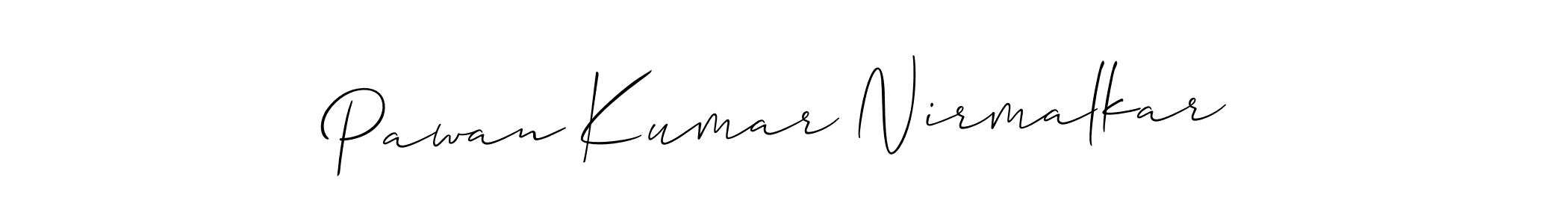 Also we have Pawan Kumar Nirmalkar name is the best signature style. Create professional handwritten signature collection using Allison_Script autograph style. Pawan Kumar Nirmalkar signature style 2 images and pictures png