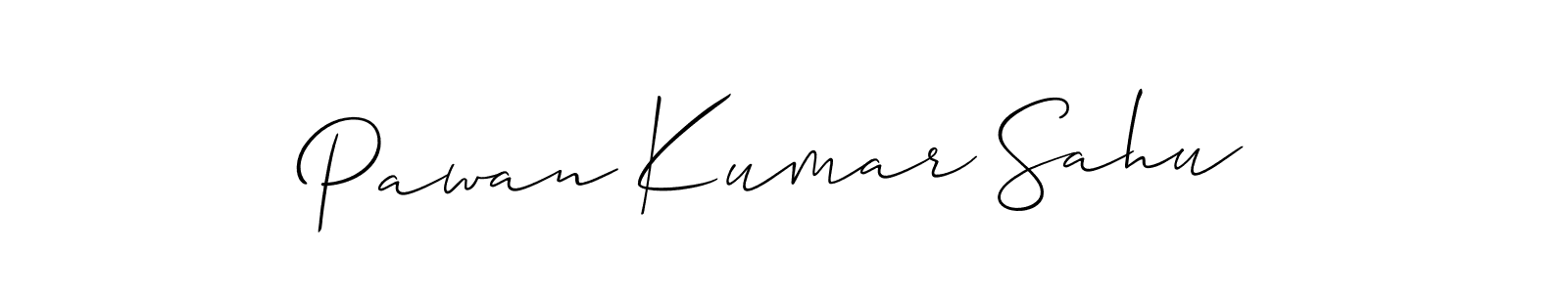 Create a beautiful signature design for name Pawan Kumar Sahu. With this signature (Allison_Script) fonts, you can make a handwritten signature for free. Pawan Kumar Sahu signature style 2 images and pictures png