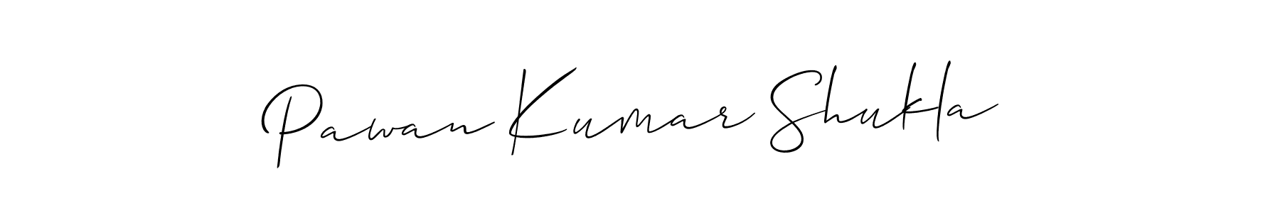How to Draw Pawan Kumar Shukla signature style? Allison_Script is a latest design signature styles for name Pawan Kumar Shukla. Pawan Kumar Shukla signature style 2 images and pictures png