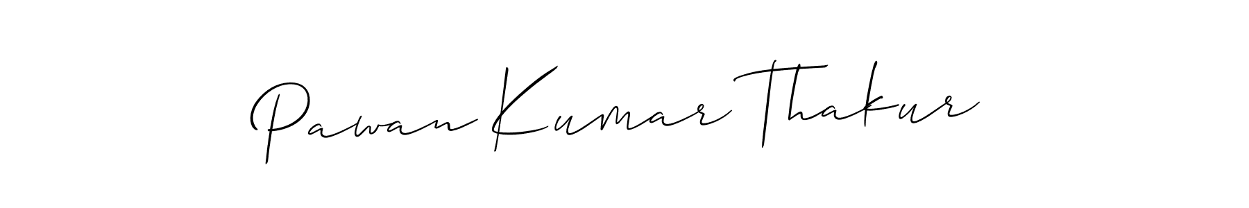 How to make Pawan Kumar Thakur name signature. Use Allison_Script style for creating short signs online. This is the latest handwritten sign. Pawan Kumar Thakur signature style 2 images and pictures png