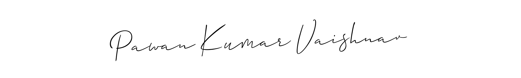 Also we have Pawan Kumar Vaishnav name is the best signature style. Create professional handwritten signature collection using Allison_Script autograph style. Pawan Kumar Vaishnav signature style 2 images and pictures png