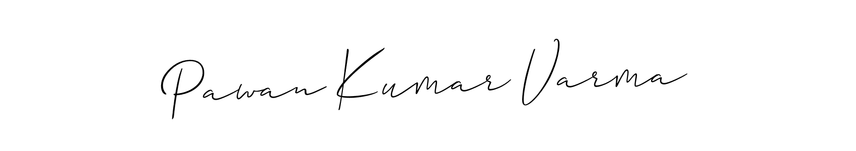 The best way (Allison_Script) to make a short signature is to pick only two or three words in your name. The name Pawan Kumar Varma include a total of six letters. For converting this name. Pawan Kumar Varma signature style 2 images and pictures png