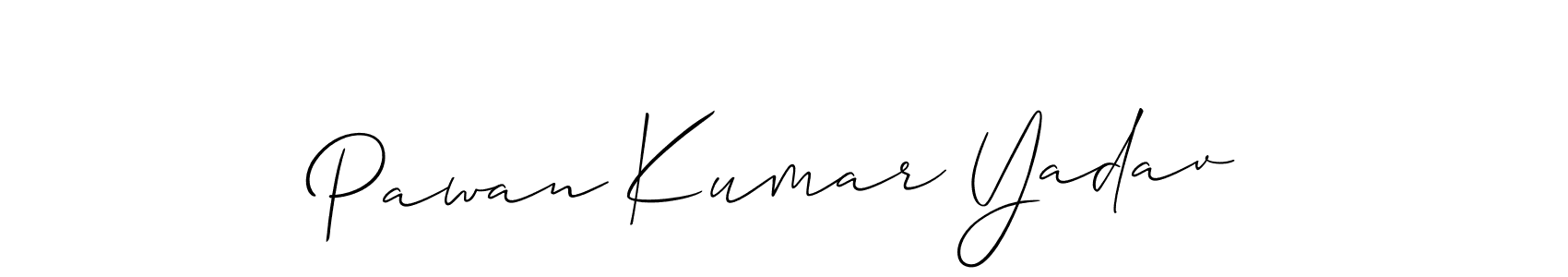 You should practise on your own different ways (Allison_Script) to write your name (Pawan Kumar Yadav) in signature. don't let someone else do it for you. Pawan Kumar Yadav signature style 2 images and pictures png
