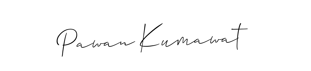 How to make Pawan Kumawat signature? Allison_Script is a professional autograph style. Create handwritten signature for Pawan Kumawat name. Pawan Kumawat signature style 2 images and pictures png