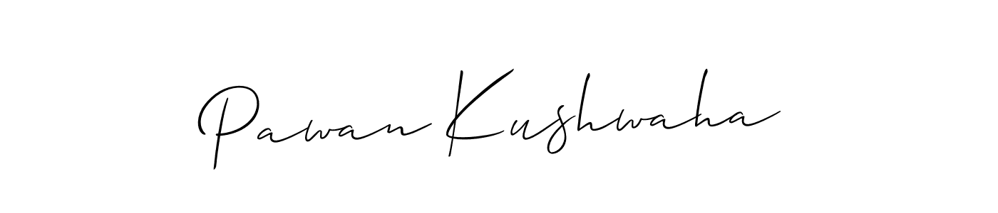 How to make Pawan Kushwaha name signature. Use Allison_Script style for creating short signs online. This is the latest handwritten sign. Pawan Kushwaha signature style 2 images and pictures png