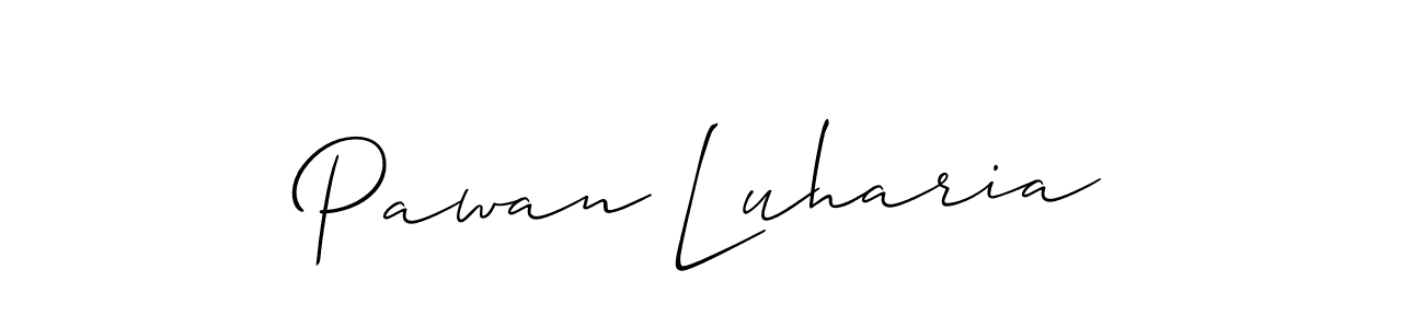 Design your own signature with our free online signature maker. With this signature software, you can create a handwritten (Allison_Script) signature for name Pawan Luharia. Pawan Luharia signature style 2 images and pictures png