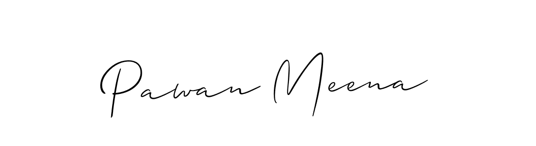 The best way (Allison_Script) to make a short signature is to pick only two or three words in your name. The name Pawan Meena include a total of six letters. For converting this name. Pawan Meena signature style 2 images and pictures png