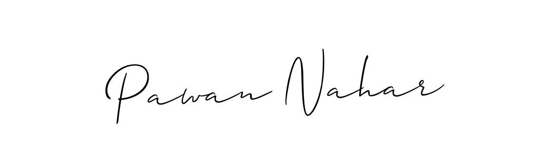How to make Pawan Nahar signature? Allison_Script is a professional autograph style. Create handwritten signature for Pawan Nahar name. Pawan Nahar signature style 2 images and pictures png