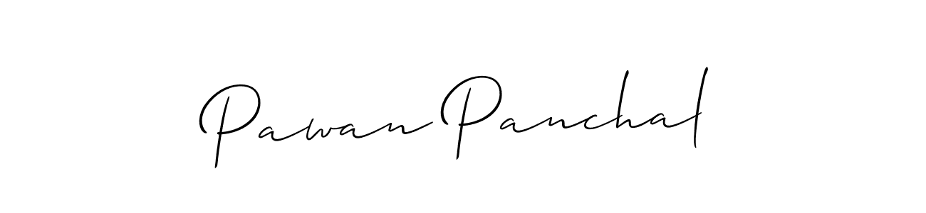 Create a beautiful signature design for name Pawan Panchal. With this signature (Allison_Script) fonts, you can make a handwritten signature for free. Pawan Panchal signature style 2 images and pictures png