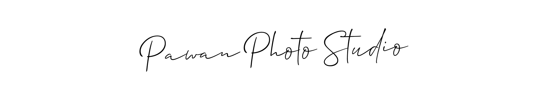 Use a signature maker to create a handwritten signature online. With this signature software, you can design (Allison_Script) your own signature for name Pawan Photo Studio. Pawan Photo Studio signature style 2 images and pictures png