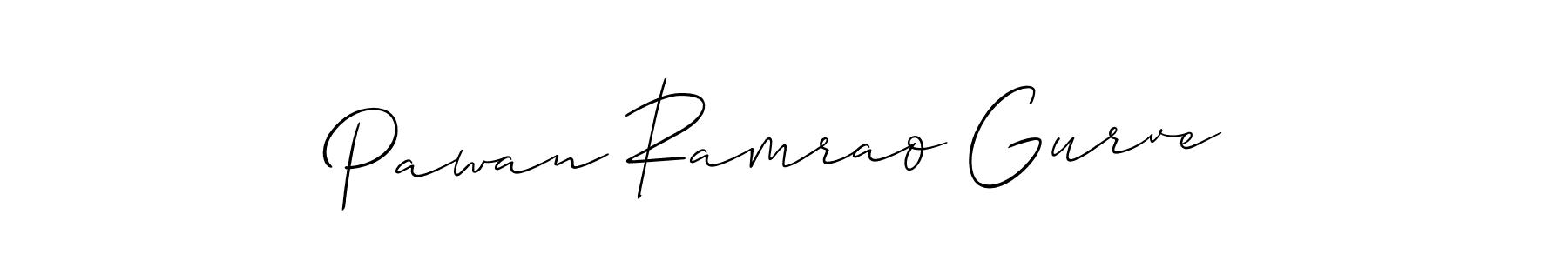 Also we have Pawan Ramrao Gurve name is the best signature style. Create professional handwritten signature collection using Allison_Script autograph style. Pawan Ramrao Gurve signature style 2 images and pictures png
