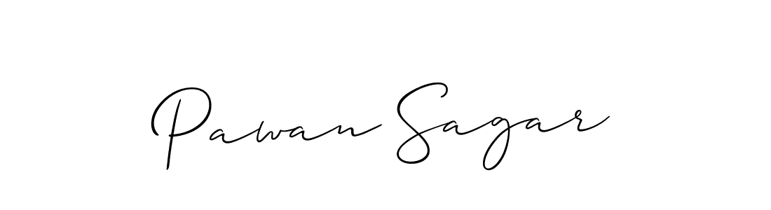 Pawan Sagar stylish signature style. Best Handwritten Sign (Allison_Script) for my name. Handwritten Signature Collection Ideas for my name Pawan Sagar. Pawan Sagar signature style 2 images and pictures png