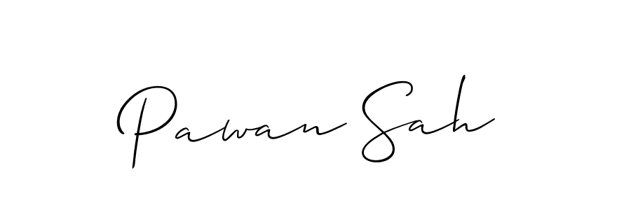 The best way (Allison_Script) to make a short signature is to pick only two or three words in your name. The name Pawan Sah include a total of six letters. For converting this name. Pawan Sah signature style 2 images and pictures png