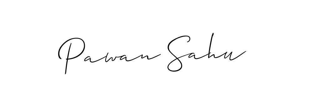 Use a signature maker to create a handwritten signature online. With this signature software, you can design (Allison_Script) your own signature for name Pawan Sahu. Pawan Sahu signature style 2 images and pictures png