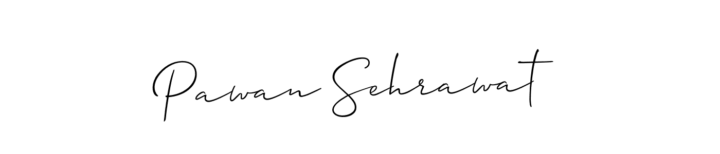 You should practise on your own different ways (Allison_Script) to write your name (Pawan Sehrawat) in signature. don't let someone else do it for you. Pawan Sehrawat signature style 2 images and pictures png