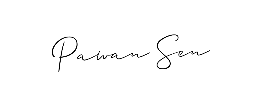 Also You can easily find your signature by using the search form. We will create Pawan Sen name handwritten signature images for you free of cost using Allison_Script sign style. Pawan Sen signature style 2 images and pictures png